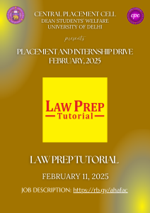 11 February - Law Prep Tutorial Company Poster