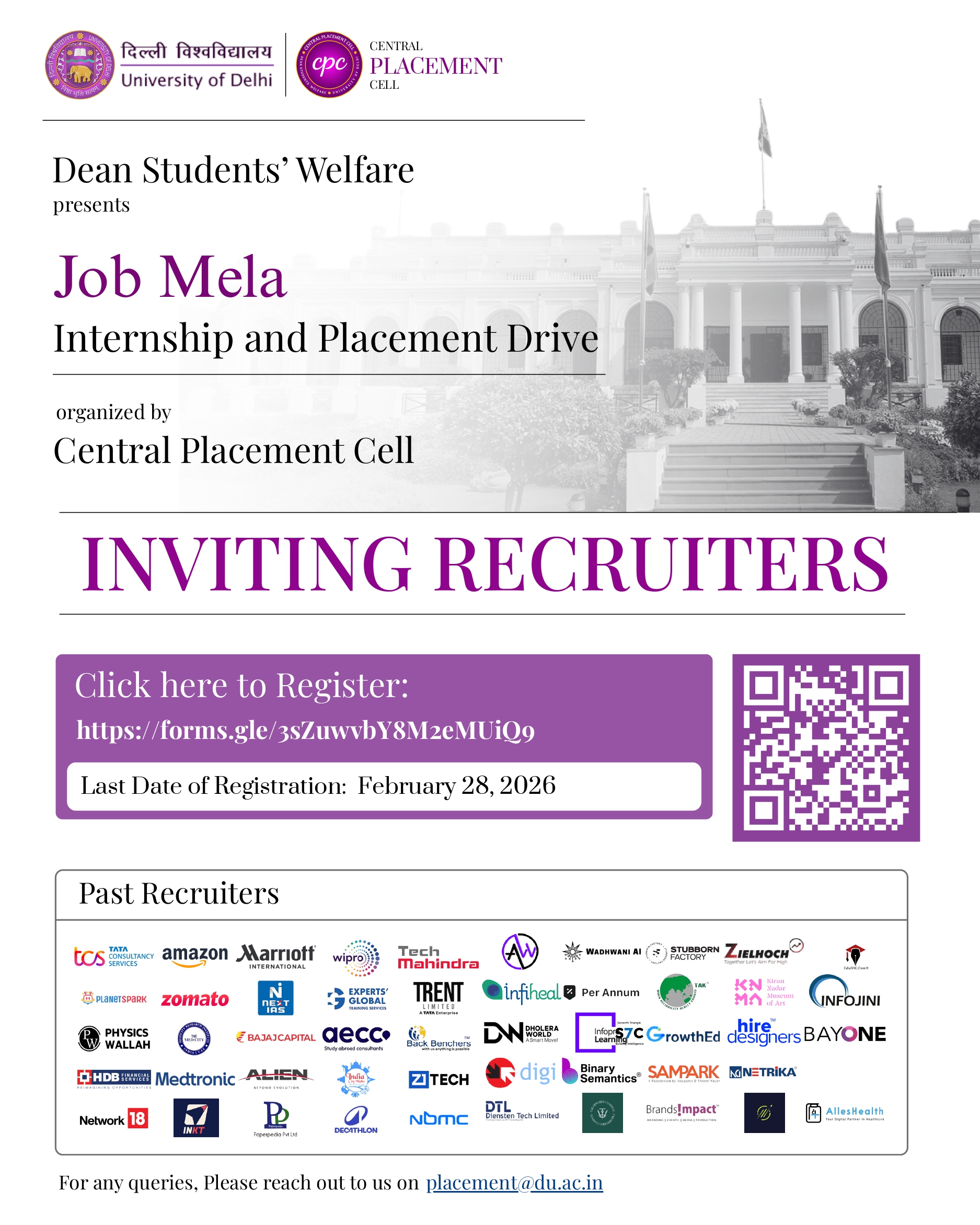 Job Mela Inviting Recruiters